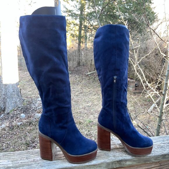 Charmed 70s Knee High Boots by Asos Size 5